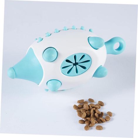 Jouets pour chiens, jouet couineur pour chiots, adorable jouet à mâcher, friandise portable pour chiots, bleu ciel (1/5)