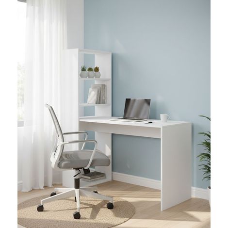 Scrivania - Modulabile 5 Ripiani, Bianco, -, 120x53x144h cm CincinnatiOH