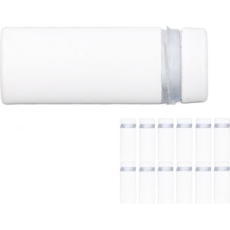 12 vis entretoises en acier inoxydable pour fixation de panneau publicitaire mural, clous en verre acrylique 12x30mm (1/5)
