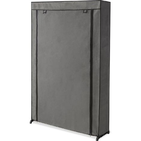 Facilitys – Meuble à chaussures grande capacité – Housse en tissu – 30 paires – Structure en métal – Dimensions 91x25x141cm – 9 niveaux de rangement