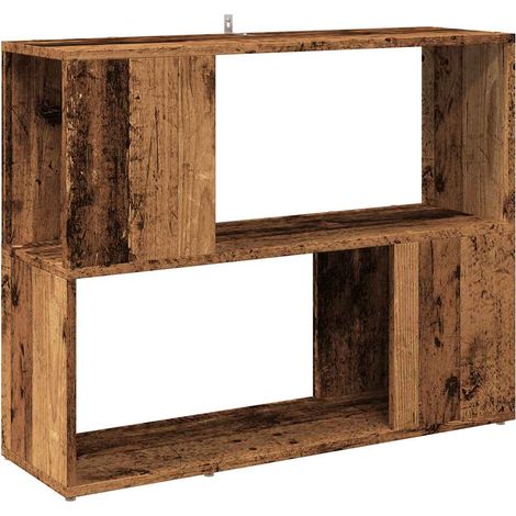 Maison Exclusive - Bücherregal/Raumteiler Altholz-Optik 80x24x63