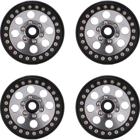 Roue Rc - Moyeu À Bague De Serrage En Alliage D'aluminium - Pour Modèle 1/10 - Diamètre 48 mm - 4 Pièces (1/5)