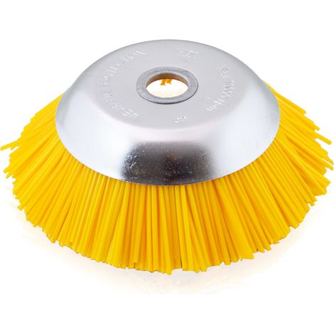 Nylon Unkrautbürste Topfbürste Wildkrautbürste Mähkopf Motorsense Freischneider Trimmer 200mm