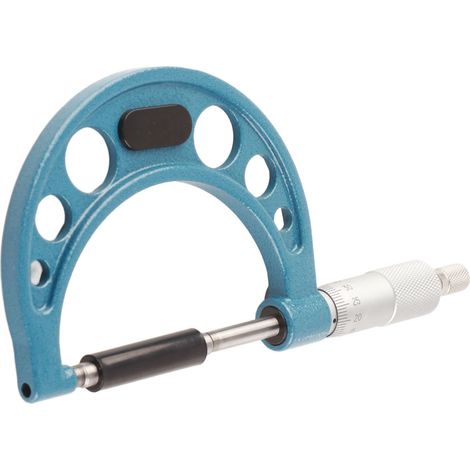 Micromètre d'extérieur en acier inoxydable, outil de mesure d'épaisseur de haute précision avec clé, 0,01 mm, 50-75 mm (1/5)
