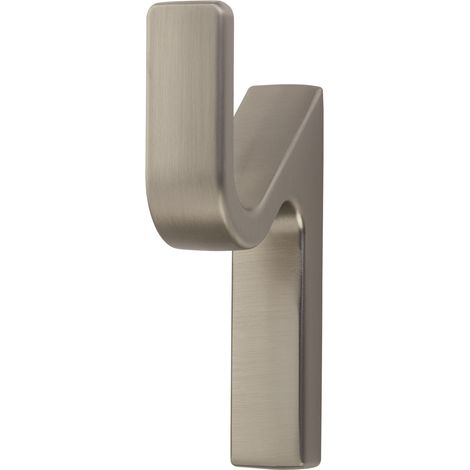 Garderobenhaken ANGOLO Höhe 76 mm x Breite 14 mm Edelstahloptik aus Zinkdruckguss