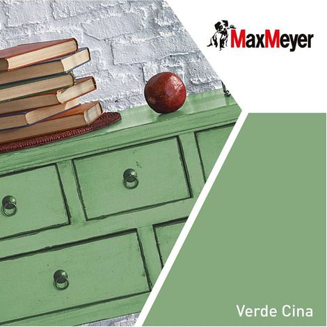 MaxMeyer Smalto Satinato all'acqua Poliuretanico Verde Cina 0,125 l (1/2)