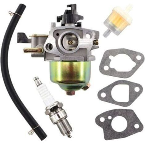 Carburateur avec joint de bougie d'allumage pour tondeuse à gazon Honda GXV120, GXV140, GXV160, HR194, HR195, HR214, HRA214, HR215, HR216, HRA216, HRC216, HRB475, HRB475 et HR2150. (1/4)