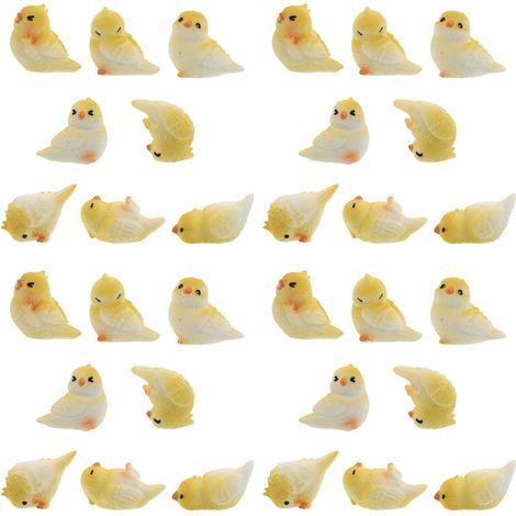 de 40 Figurines Miniatures de Perroquets en R sine D (1/5)