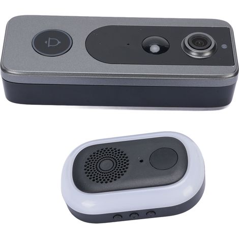 Sonnette vidéo intelligente sans fil 1080p avec détection de mouvement PIR WiFi 2,4 GHz et batterie 4000 mAh pour la sécurité domestique Tuya (1/5)