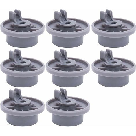 Roulette Lave-Vaisselle - Pour Panier Inférieur - Compatible Universel - Diamètre 25 mm - Matière Polypropylène - Lot De 8 (1/5)