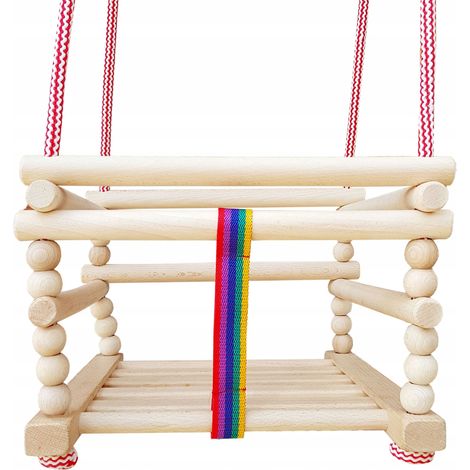 Gartenschaukel aus Holz, Schaukelstuhl für Kinder (1/5)