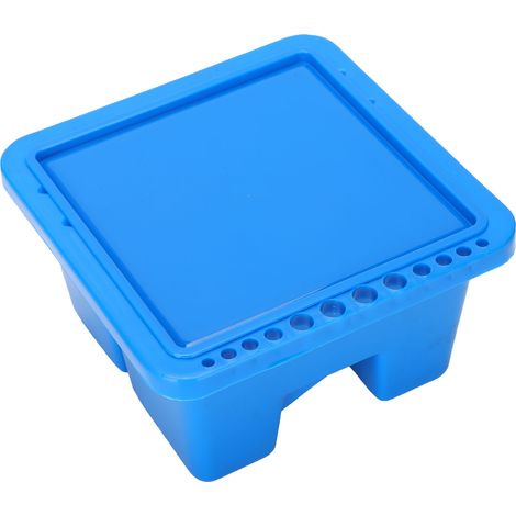 Pot à pinceaux multifonctionnel petit carré avec support pour pinceaux et accessoires d'art (1/5)