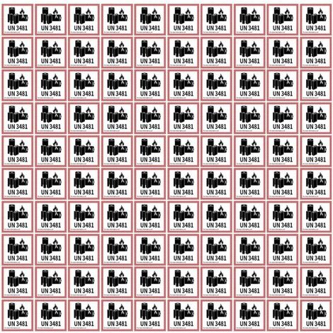 100 étiquettes d'avertissement pour le transport de batterie lithium-ion, autocollant UN3481 100 x 100 4,0" x 4,0" (1/5)