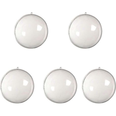 Boules de Noël transparentes à remplir, décorations de sapin, N08062 (1/2)