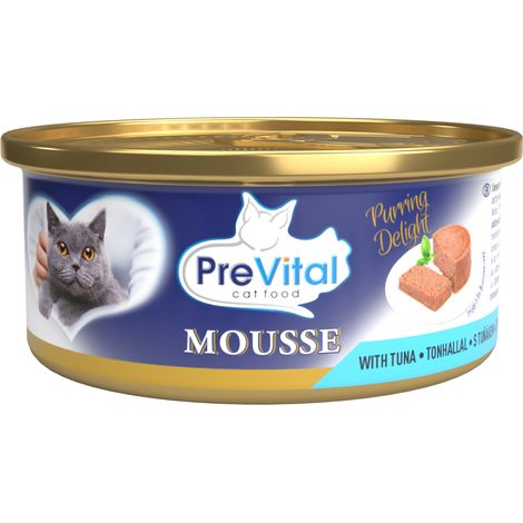 PreVital mini lattina - Mousse per gatti adulti al tonno 85 g