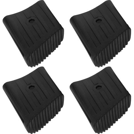 Anti-slip Pads, Black Rubber Protective Accessories, Set of 4, Soundproofing and Dampening for Ladders for Home Use (1/5)