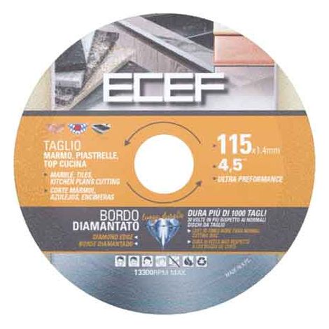DISCO DIAMANTATO PER CERAMICA Ø 115 mm - ECEF