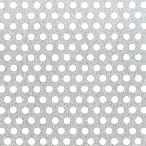 ALBERTS Lochblech, Lochung rund Ø2 mm, Alu natur, BxLxS 120 x 1000 x 0,8 mm