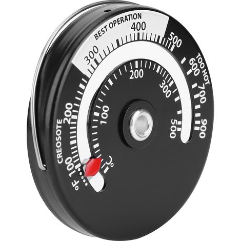 Thermomètre à Magnétique - Thermomètre de Four et Barbecue en Aluminium Alloy - Afficheur Température de 0‑500℃ avec Double pièces pour Cuisine (1/5)
