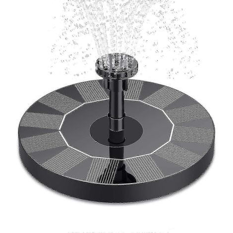 Pompe à eau solaire extérieure, idéale pour les bassins d'agrément, 12 watts (1/2)