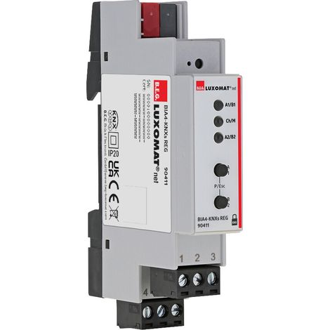 BIA4-KNXs REG-Entrée binaire compacte à 4 canaux KNX Secure LUXOMATnet 90411 (1/3)