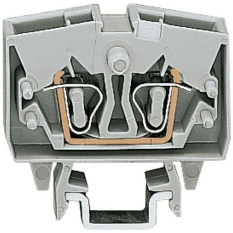 Borne de passage WAGO 264-701 6 mm ressort de traction Affectation: L gris 1 pc(s) (1/3)