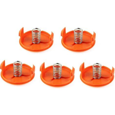 Pack of 5 spool caps for Black & Decker ST1823, Besta525, Besta528, Besta530 string trimmers - ABS (1/5)
