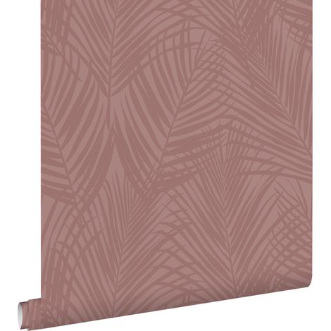 papier peint feuilles de palmier vieux rose - ESTAhome (1/5)