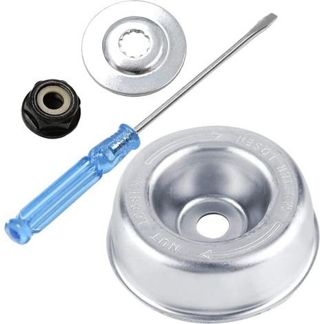 Kit Adaptateur Lame Débroussailleuse - 4 Pièces - Acier Carbone - Remplacement Universel - Jardinage Pro