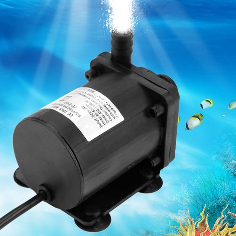 Pompe à eau miniature sans balais CC 24V pour chauffe-eau solaire, plage de température -40°C à 100°C (1/5)