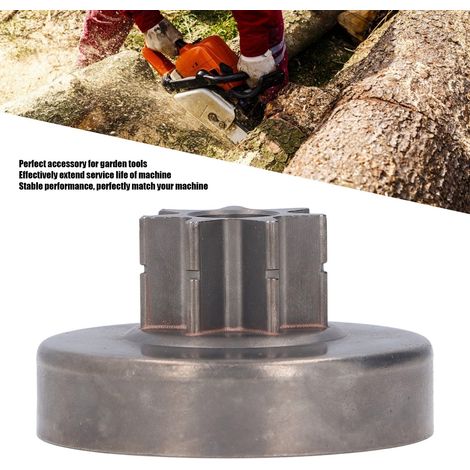 Pignon droit d'embrayage de chaîne pour tronçonneuse STIHL 038 MS380, 3/8 pouces, moteur à 7 dents, 1119 640 2000 (1/5)