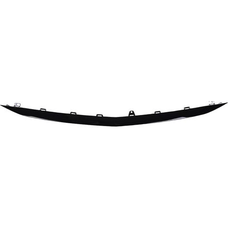 Gloss Black Front Bumper Lower Center Molding Trim, Galvanized ABS Exterior Replacement Panel, Interchange Part Number 2478857704 (1/5)