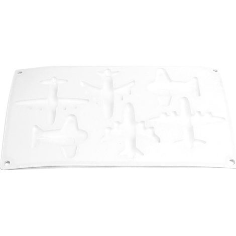 6-Grid Airplane-Shaped Silicone Cake Mold, Non-Stick Chocolate Mold, Dessert Decorating Tool with Heat Resistant for Oven, Microwave, etc. (1/5)