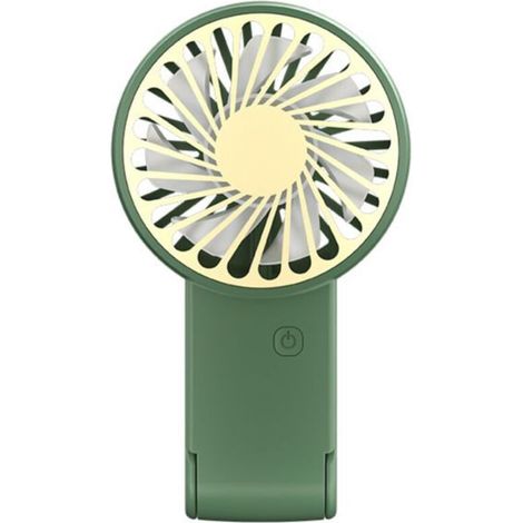 Mini ventilateur de voyage portable rechargeable et pliable, accessoire de table pour festival, vert (1/4)