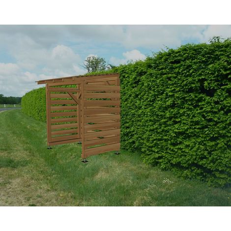 Module Abri Fumeurs 2m - Couvert - Cl3 Marron (1/5)
