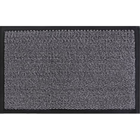 Heavy Duty Barrier Anti-Slip Door Floor Mat, 80x120cm, Grey Black (1/4)
