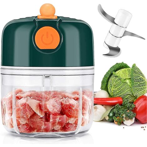 Mini hachoir électrique, broyeur rechargeable, capacité de broyage 250 ml (1/5)