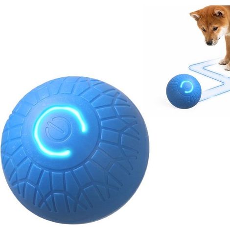 Balle interactive pour chien – Rechargeable USB-C – Mouvement automatique – Bleue – Stimulation mentale (1/5)