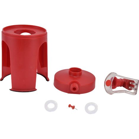 Fontaine à eau automatique miniature rouge inversée pour la maison, les voyages, le camping et les boissons gazeuses. (1/5)