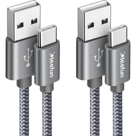 Câble USB C 1m Lot de 2, Cable USB vers USB C Charge Rapide pour iPhone 17 (1/5)