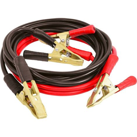 Cable de batterie 5 mètres avec connecteurs et pinces de démarrage pour voiture camion moto