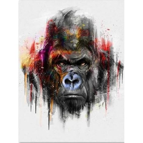 Impressions sur Toile Peinture Lion tigre léopard Mur Photos et Impressions pour Chambre d'enfant Affiche 50x70cm x3 sans Cadre (1/4)