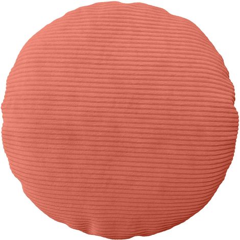 vidaXL Funda de almohada 2 pcs HEERLEN Rojo Naranja Ø 40 cm pana (1/2)