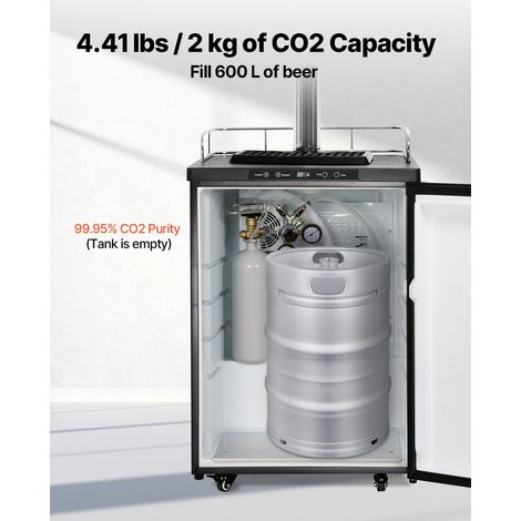 Bouteille de CO2 VIDE SANS GAZ Capacité 2 kg Cylindre de Gaz CO2 (1/5)