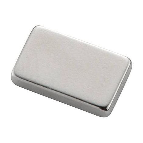 TRU COMPONENTS TC-12260088 Aimant permanent rectangulaire (L x l x H) 20 x 6 x 2 mm Température limi