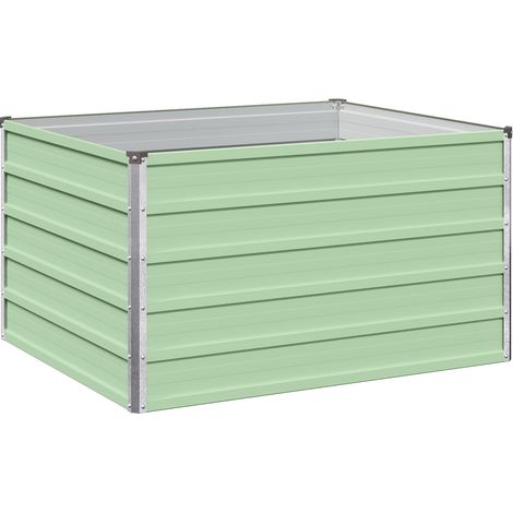vidaXL Cama de Jardín Elevada Verde Pastel 100 x 80 x 55 cm (1/2)