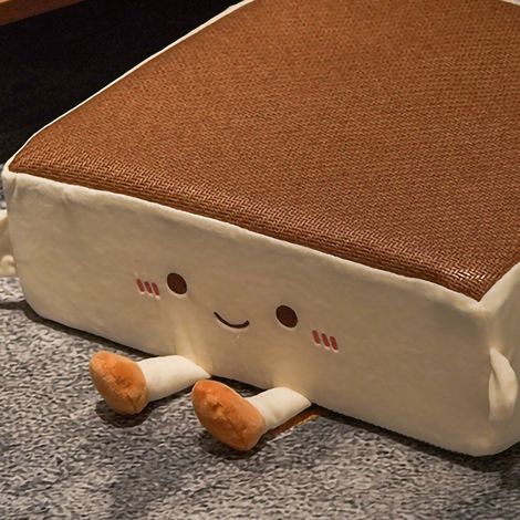 Coussin de siège, tapis de chaise, tapis de sol, coussin de siège de bureau, tapis de voiture épais pour enfants, tapis rafraîchissant, forme de pain carré.