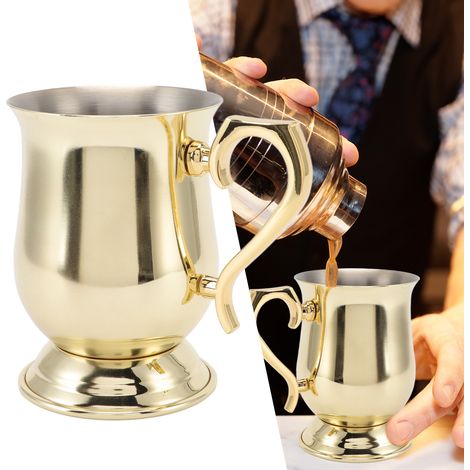 Verres à cocktail et à bière en acier inoxydable, verres à spiritueux, verres à Moscow Mule, verres à flamme, plaqués or (1/5)