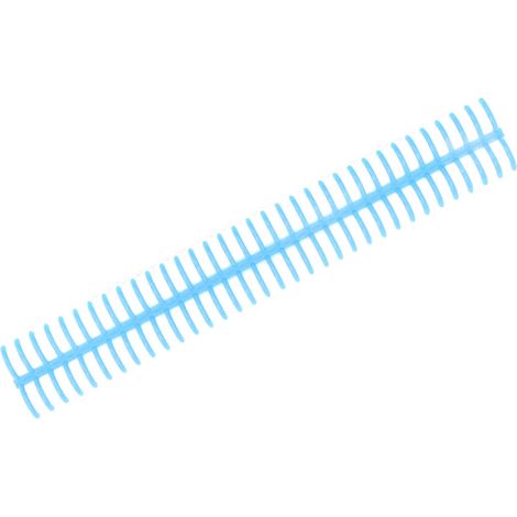 Lot de 10 spirales de reliure 34 trous en polypropylène résistant à l'usure, pour papeterie, bleu (1/5)