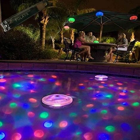 Lampe clignotante étanche - Multicolore - LED - 5 couleurs - Piscine - Spa